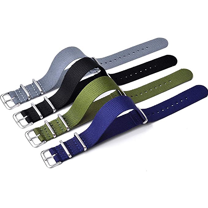 Pulseira 20mm Nato Zulu Work Para Smartwatch Relógio Inteligente Digital Analógico