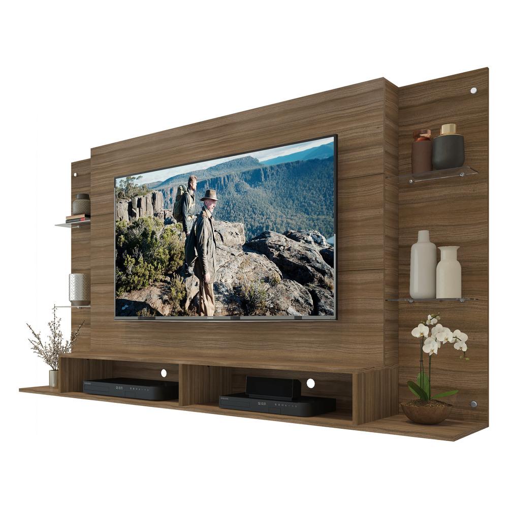 Painel com Suporte para TV até 60" Multimóveis Nairóbi FG3071 Madeirado em Oferta na Shopee