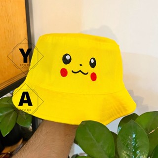 Chapéu Bucket Pikachu, Pokémon, Anime, Mangá Unissex