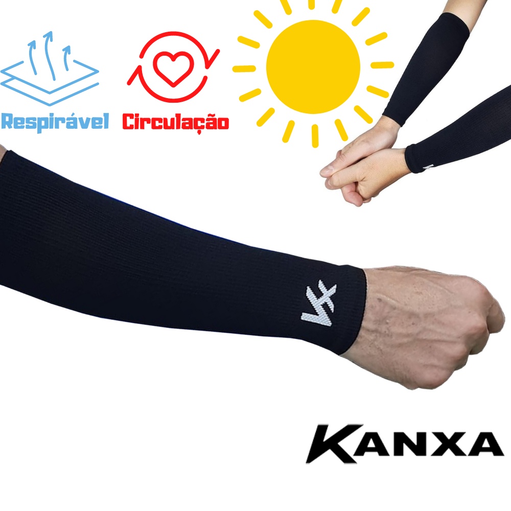 Manguito Curto Kanxa Ciclismo Voley Caminhada em Oferta na Shopee