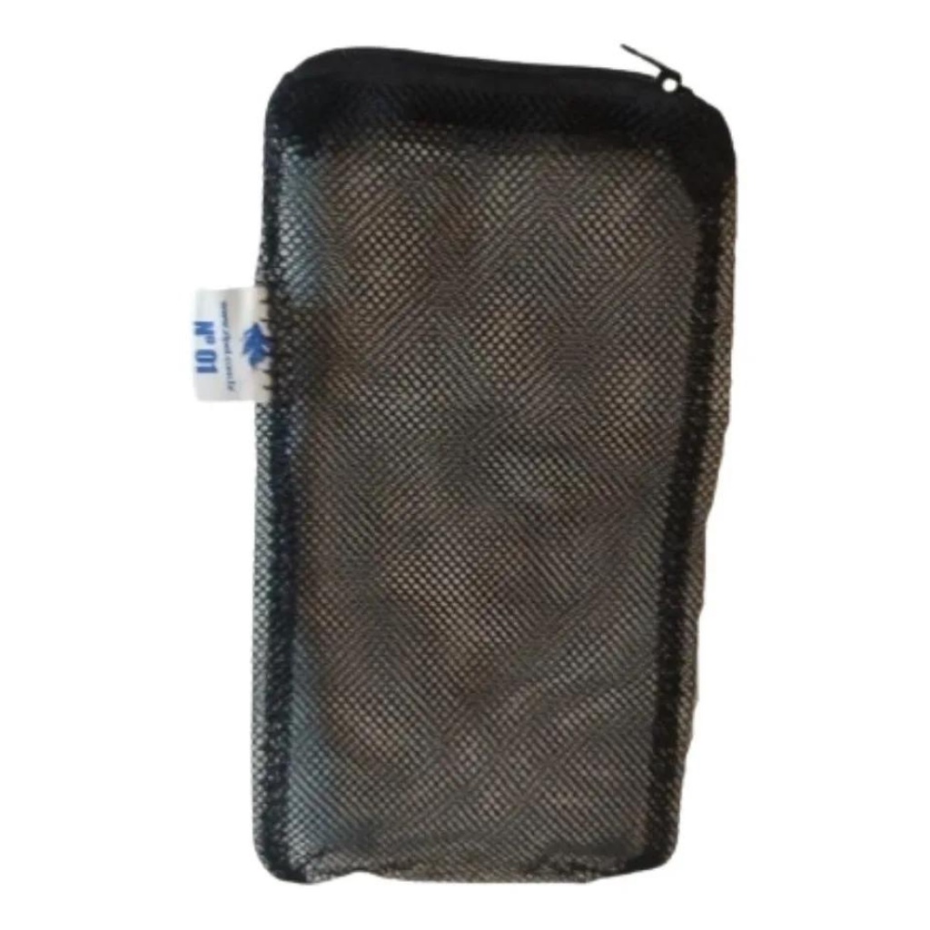 Bolsa Para Mídias Filtrantes Preta Plancton 20x10cm Com Ziper - N1