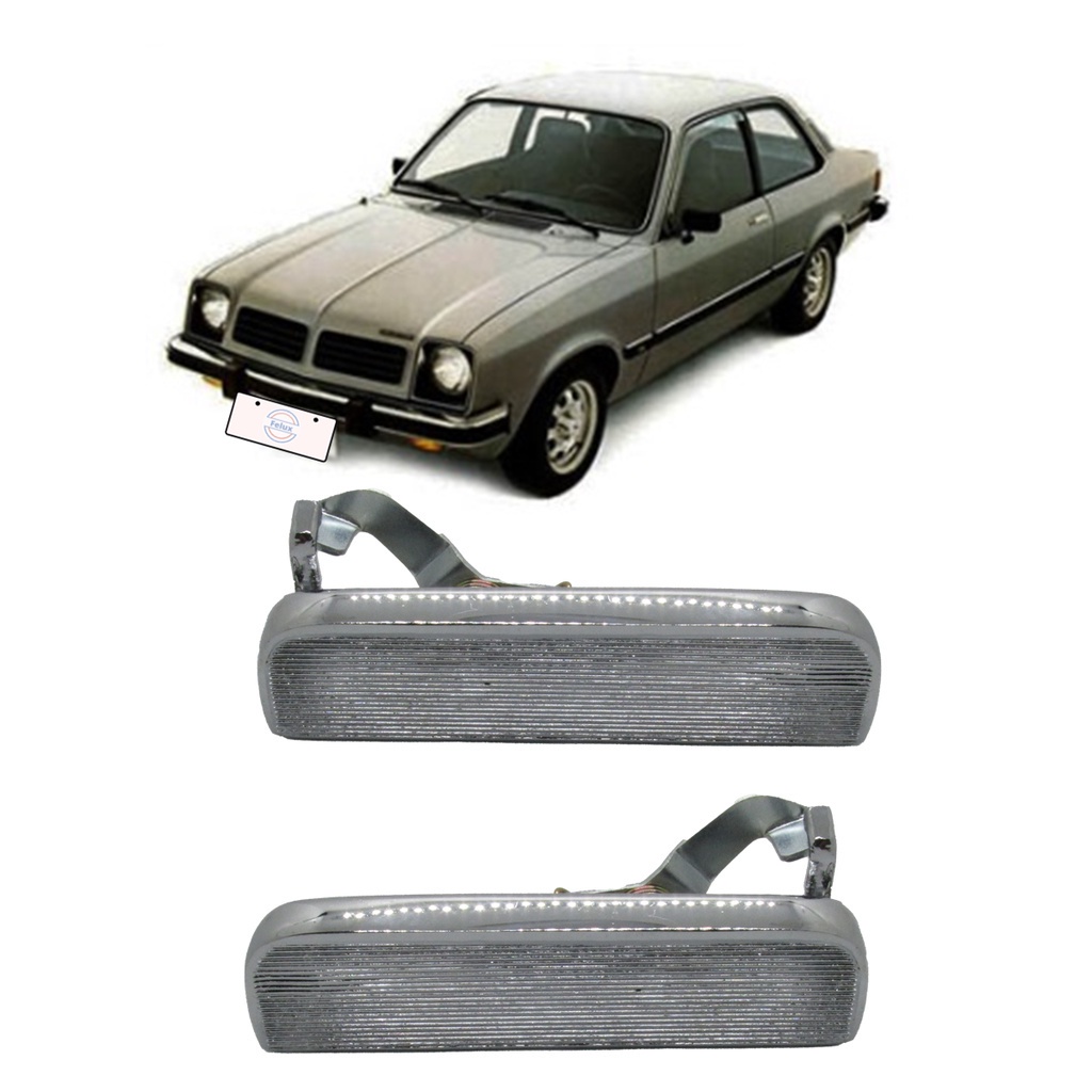 Par Maçanetas Externa Chevette Pontiac 77-83 Cromada (toda em metal reforçada)