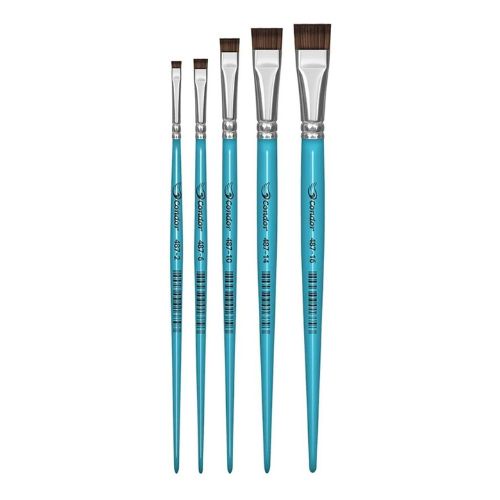 Pincel Chato Curto Condor Série 487 Pelo de Ponei