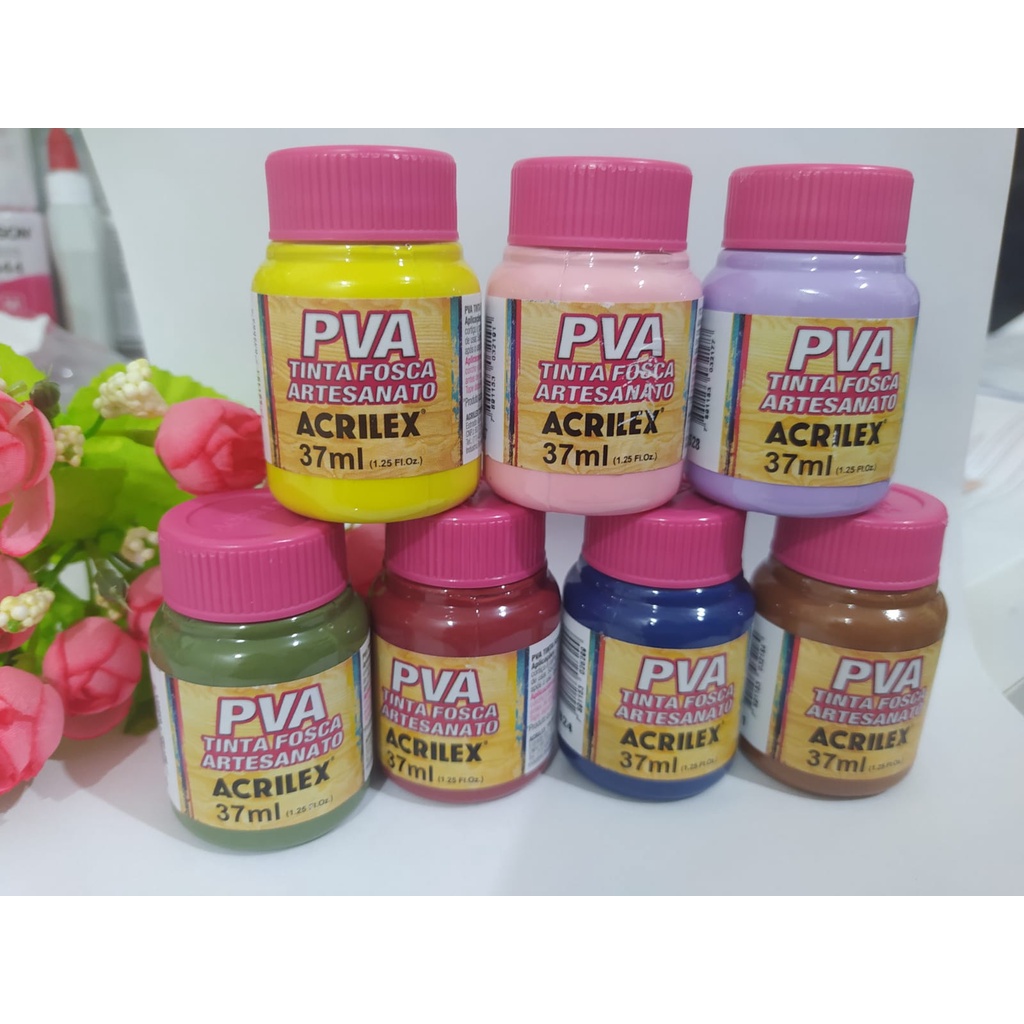 Tinta Pva Fosca Acrilex Ml Escolher Cores Parte Shopee Brasil