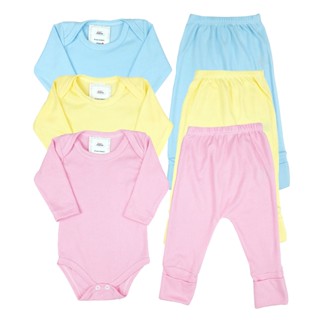 Conjunto Bebê Body e Calça Mijão Vira Pé Menino Menina Roupas para Bebê Enxoval