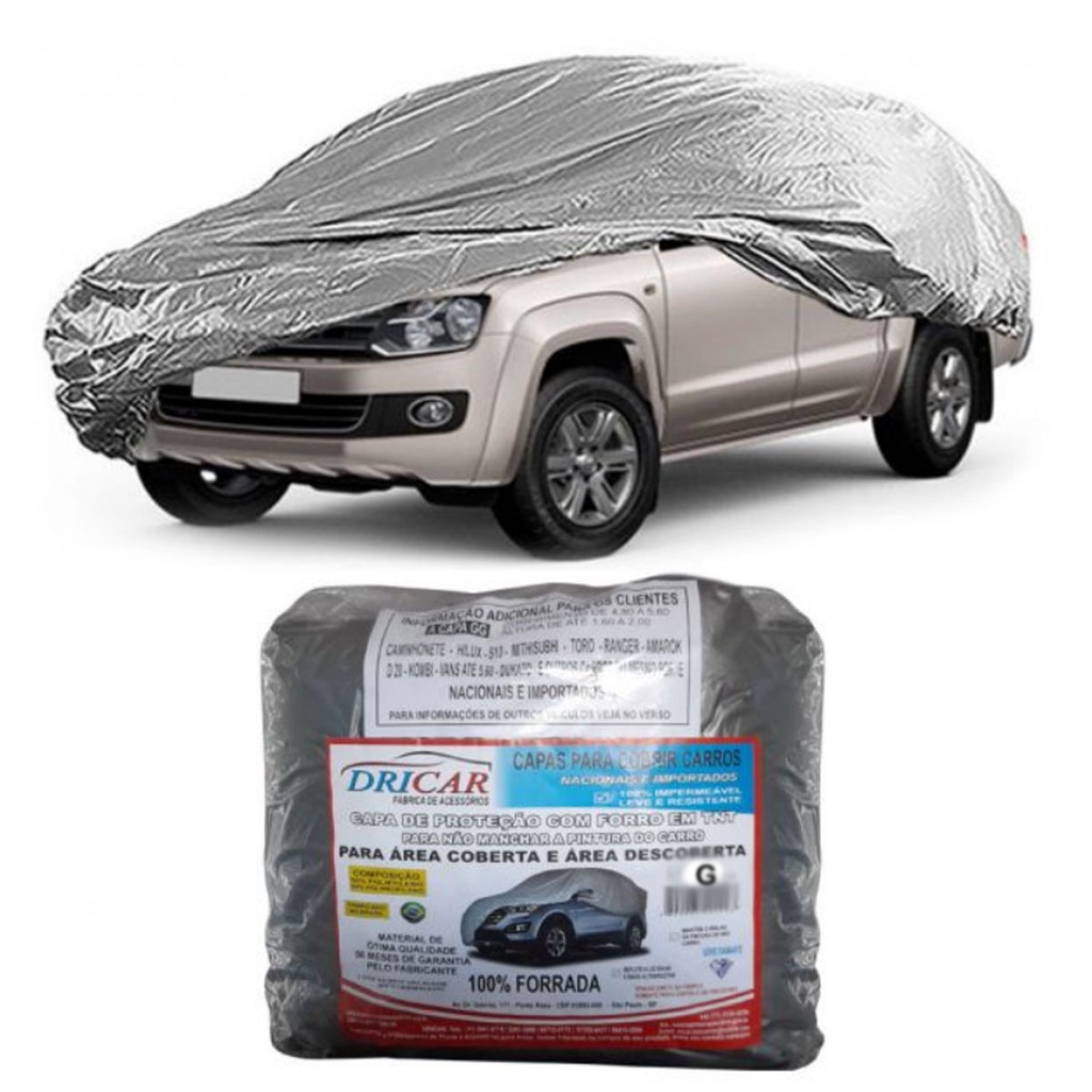 CAPA COBRIR CARRO 100% FORRADA E 100% IMPERMEÁVEL TAMANHO G