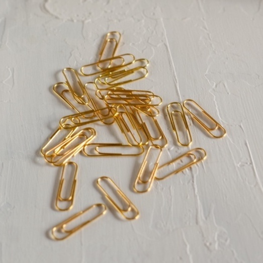 400 clips dourado de papel clipes de metal niquelado 28mm Shopee Brasil
