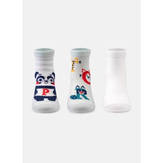 Kit com 3 Meias Bebê Menino Panda Shake - Puket