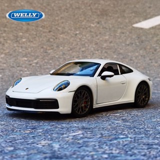 Welly 1 : 24 Porsche 911 Carrera 4S Coupe Alloy Sports Car Modelo Diecasts