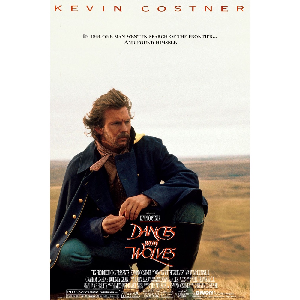 Dança Com Lobos (1990) (Dances With Wolves) Kevin Costner e Mary McDonnell - Dublagem Clássica