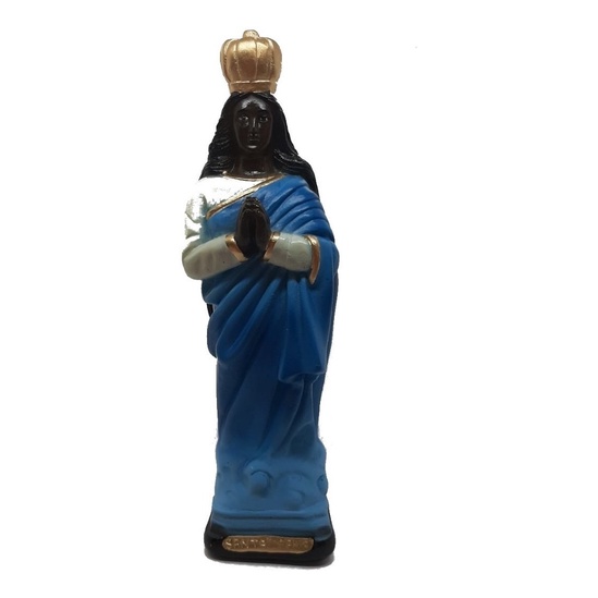 Escultura Estatueta Estátua Imagem Santa Sara Cigana Umbanda Candomblé Gesso 24cm Altar Congá
