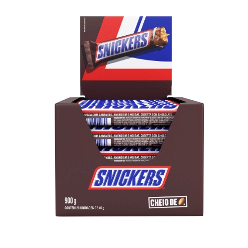 Snickers Chocolate Caixa 20Unidades | Shopee Brasil