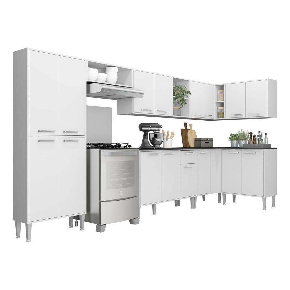 Cozinha Completa c/ Armário e Balcão Xangai Soul Multimóveis em Oferta na Shopee