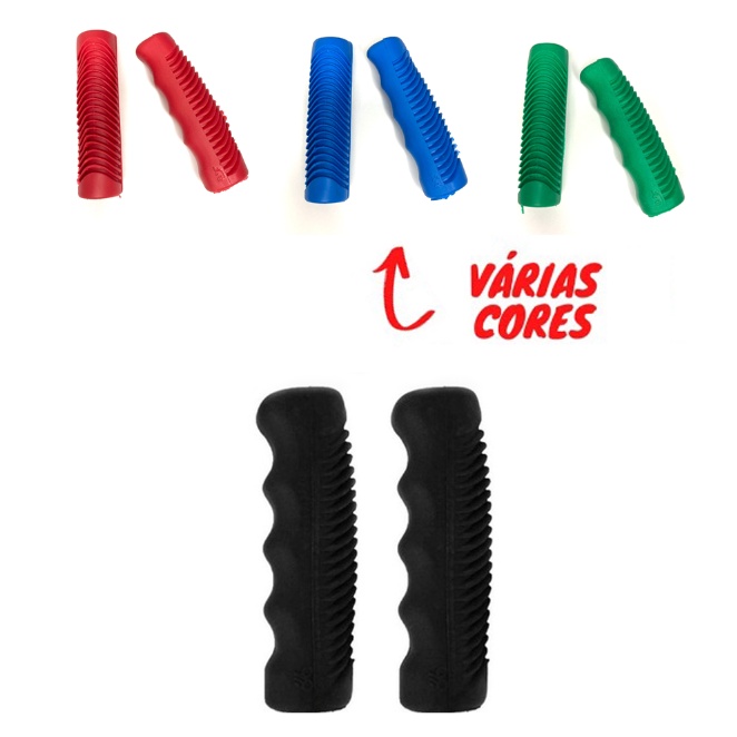 Manopla Tornado Punho Antigo Monark Preto Barra Circular Par - Preto em Oferta na Shopee