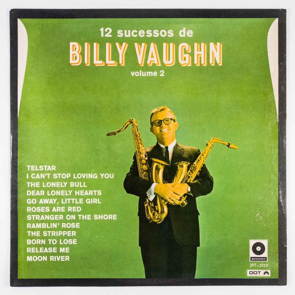 Disco Vinil LP Billy Vaughn 12 Sucessos Volume 2