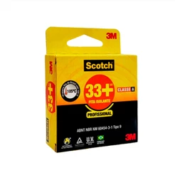 Fita Isolante Scotch 3m 33+ 19mm X 5m Isolação Fio Elétrico