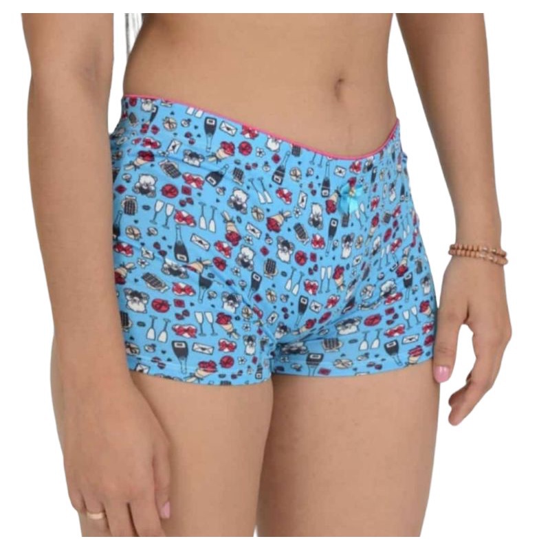 kit 10 CALCINHAS SHORTINHO BOX BOXER CUECA FEMININA ADULTO ATACADO PARA REVENDA