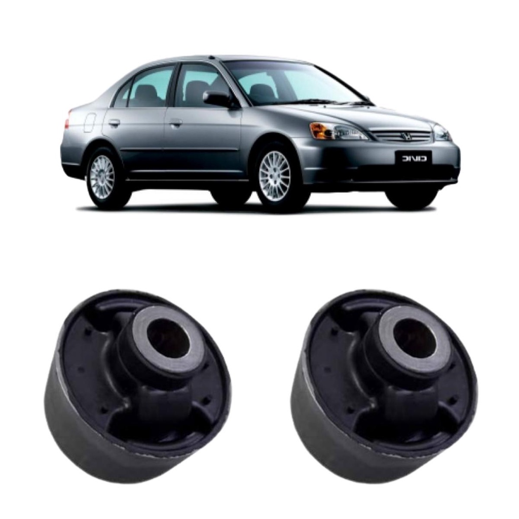 Par Bucha Bandeja Suspensão Dianteira Honda Civic 2002/2006