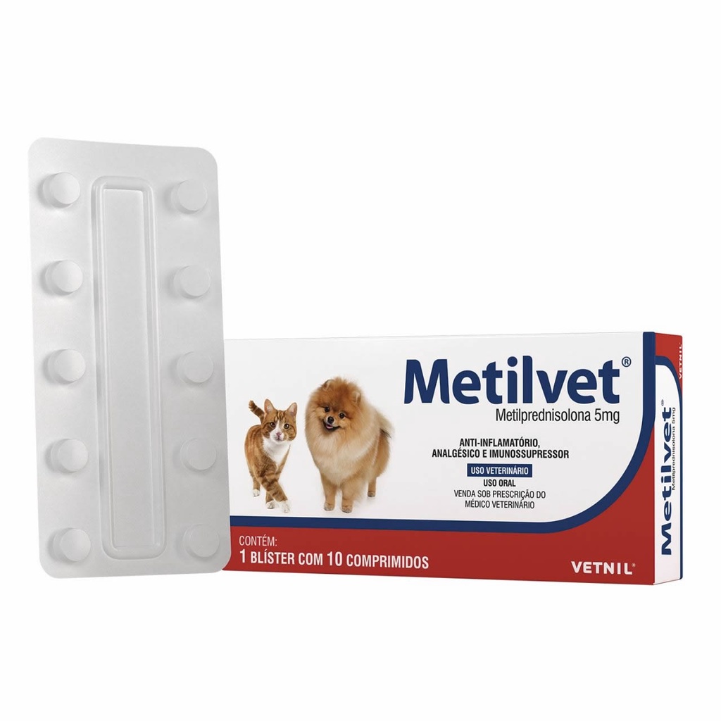 Anti-inflamatório Metilvet 5 mg