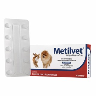 Anti-inflamatório Metilvet 5 mg em Oferta na Shopee