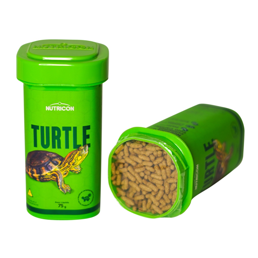 Ração para tartarugas Turtle 75g - Nutricon ALIMENTO COMPLETO