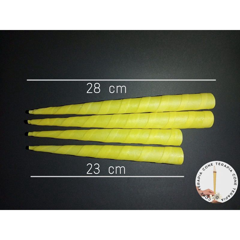 06 pares Cone Hindu 100% Cera de Abelha (12 cones)