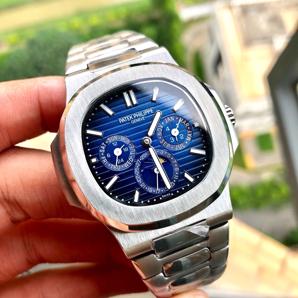 Patek Philippe Nautilus Corrente Autom tica Safira Tamanho De