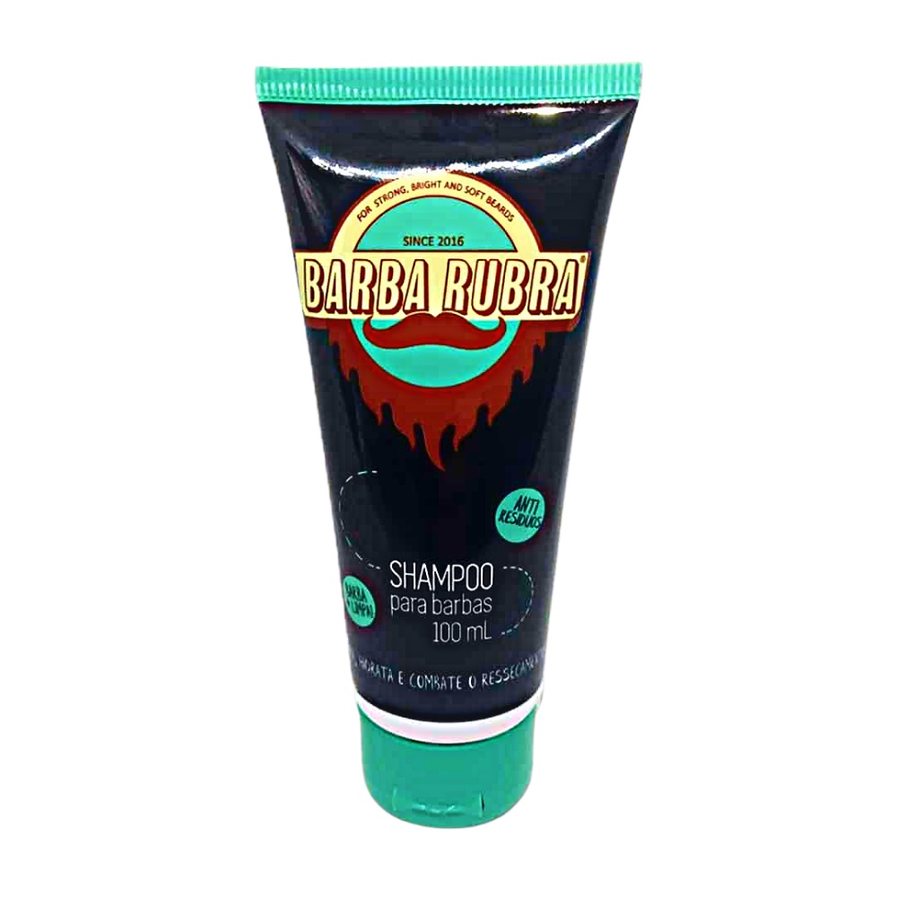 Shampoo Para Barba 100 ml Uso Diário - Barba Rubra