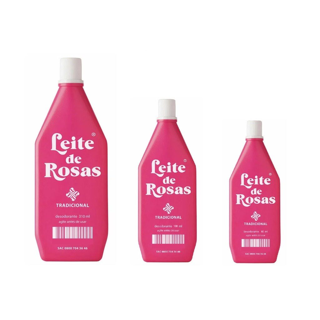 DESODORANTE- LEITE DE ROSAS- TRADICIONAL- 310ml/ 170ml/ 60ml em Oferta na Shopee
