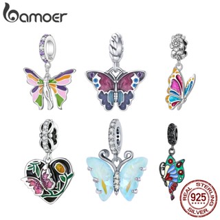 Bamoer Charmosa Série Pingente De Borboleta De Prata 925 Para Colar Pulseira DIY