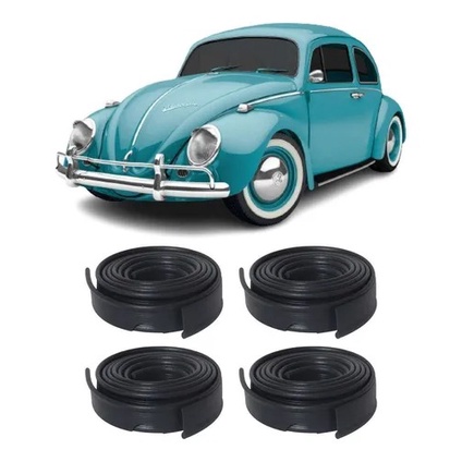 Kit Galão Preto Debrum Paralama Dianteiro Traseiro Fusca em Oferta na Shopee