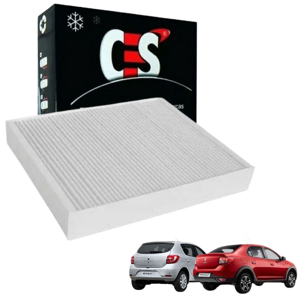 Filtro De Ar Condicionado Logan Sandero 2014 em diante CES2110 em Oferta na Shopee