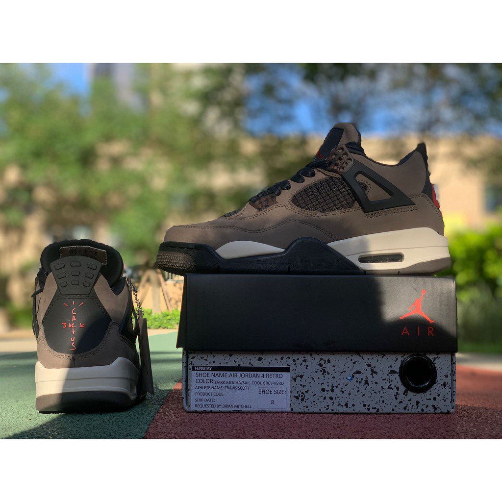 Travis scott jordan store 4 cool grey