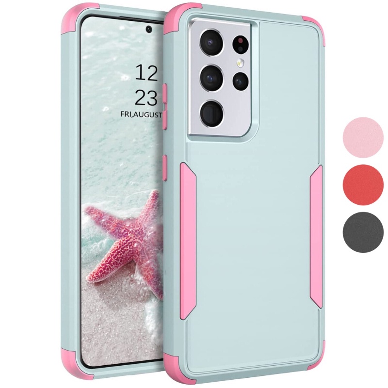 3 Em 1 PC Rígido Robusto Resistente Macio TPU Pára-Choque Antiderrapante Capa À Prova De Para Samsung Galaxy S26 Ultra/S