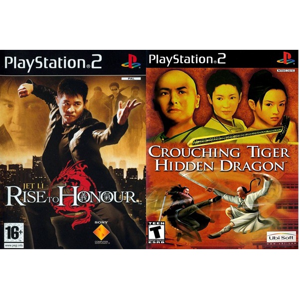Kit Jet Li Rise To Honour + Crouching Tiger Hidden Dragon com 2 Jogos (PS2)