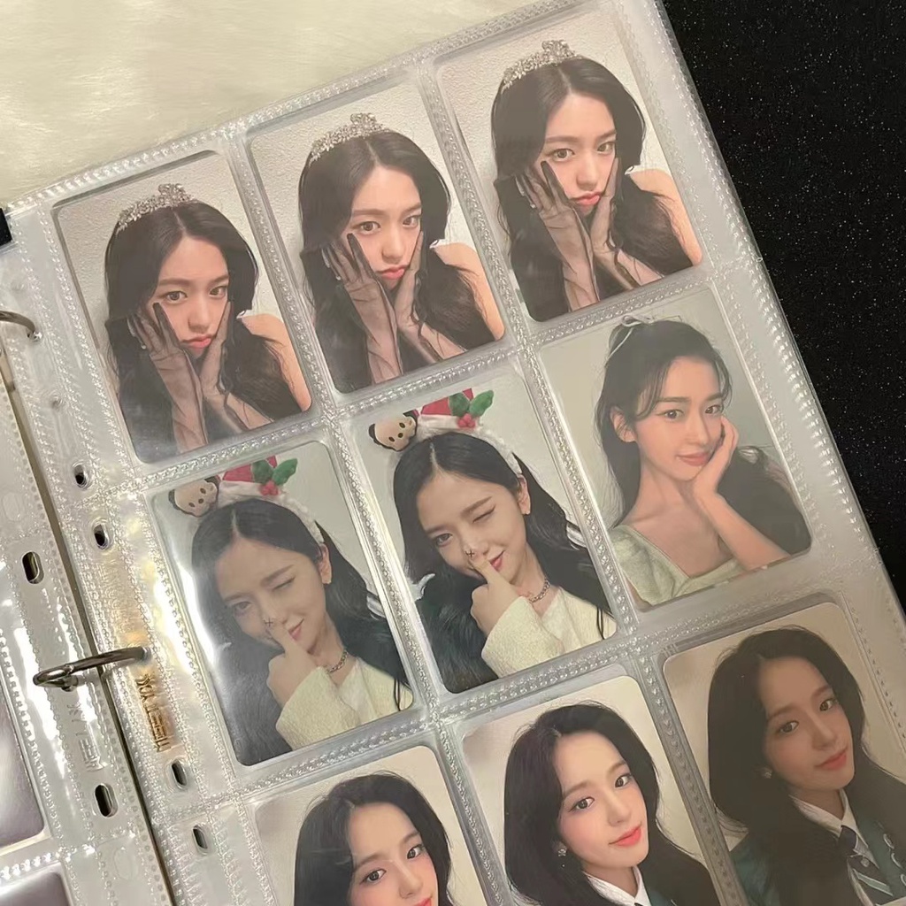 A4 Photocard Binder 9 Bolso Mangas De Cartão Polaroid KPOP Lomo Jogo De Cartas Titular Do De Negociação Grande Álbum