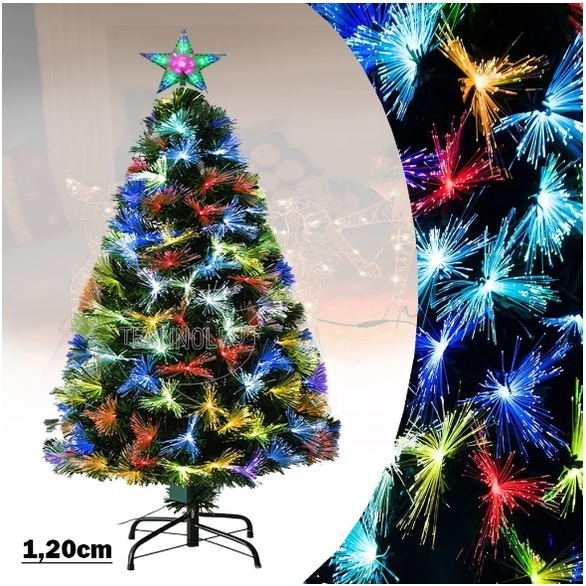 Árvore De Natal Fibra Com Led Rgb 0,60m 55 Galhos Bivolt | Shopee Brasil