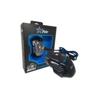 Mouse Usb Óptico Led 2400 Dpis Gamer Fr404 Feir