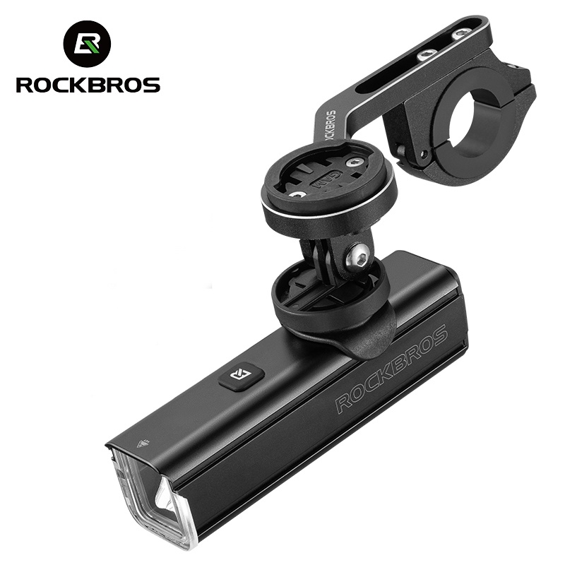 ROCKBROS Luz De Bicicleta 1000Lumen IPX6 Farol Recarregável Tipo C 4500mAH LED Frontal Adaptada 2 Estilos Concha De Alumínio