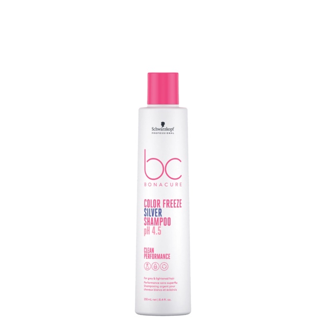 Shampoo Bonacure Clean Color Freeze Silver Ph4.5 Schwarzkopf 250ml