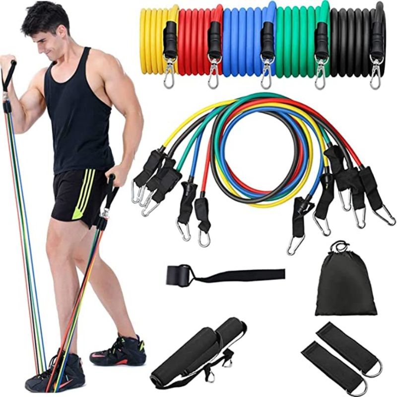 Elásticos Para Exercícios De Resistência Malhar Musculação Academia Treinamento Em Casa