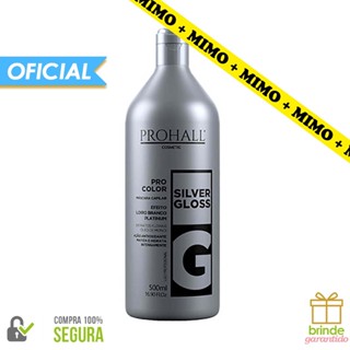 Prohall Máscara Matizadora Silver Gloss Efeito Loiro Branco 500ML