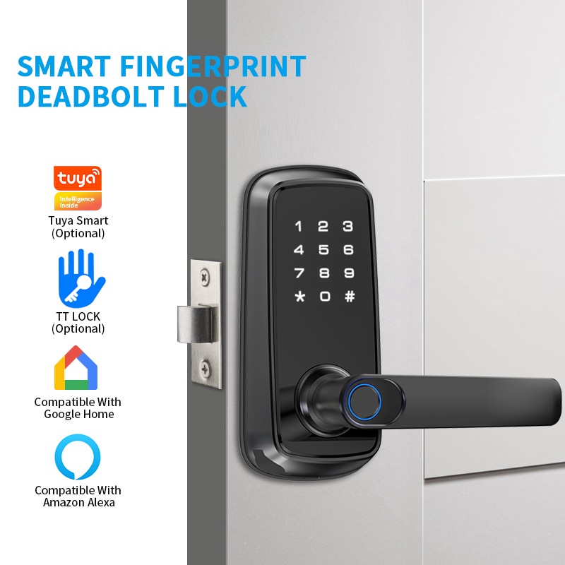 Graffiti Tuya Stay Lock Smartlock Porta Interior De Madeira Fechadura ...
