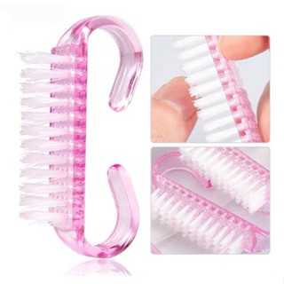 Escovinha de Unhas de Plástico com cerdas de NYLON e cabo anatômico deslizante - CORES SORTIDAS - ESCOVA