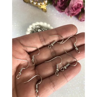 100 unidades de Anzol Prata para montagem de brincos , bijuterias , base para brinco em Oferta na Shopee