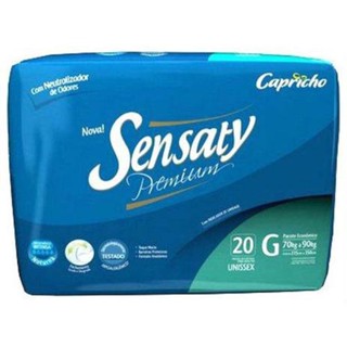Fralda Geriatrica Sensaty Premium G, 20 Unidades