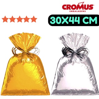 50 Sacos de Presente Médio 30x44 Cromus M4 Metalizado Cores Embalagem Saquinho Aniversário Natal em Oferta na Shopee