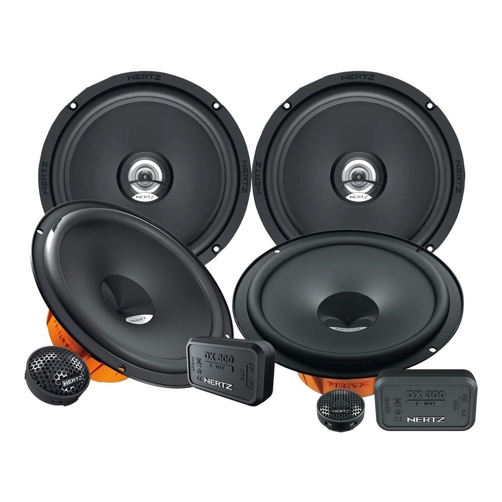 Kit 2 Vias 6  Hertz DSK 165.3 160w + Par Alto Falante 6  Hertz Coaxial DCX165.3 120w