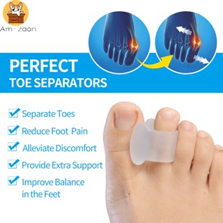 [1 Par Separador De Dedos De Silicone Macio , Junta De Salão Meio Valgus , Corretor