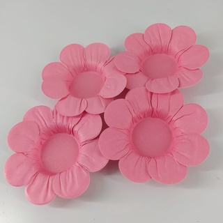 50 Forminhas Para Festa Flor Margarida Rosa Médio